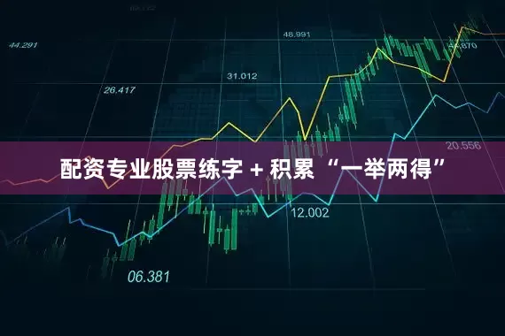 配资专业股票练字 + 积累 “一举两得”