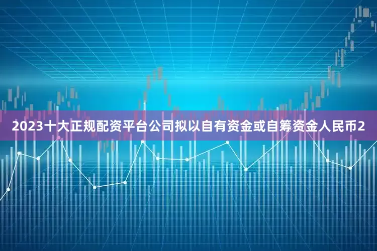 2023十大正规配资平台公司拟以自有资金或自筹资金人民币2